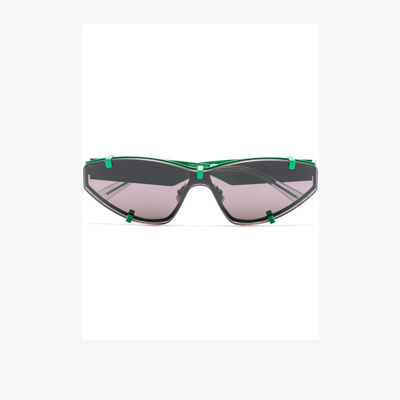Bottega Veneta Green Sport Cat Eye Sunglasses