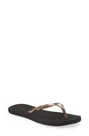 Reef Bliss Nights Flip Flop In Leopard