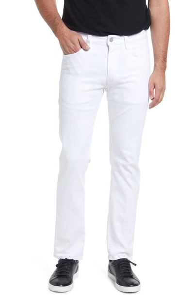 34 Heritage Courage Straight Leg Jeans In Double White