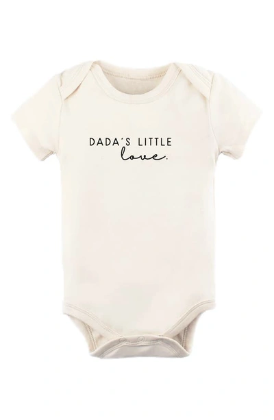 Tenth & Pine Babies' Dada's Little Love Organic Cotton Bodysuit In Natural