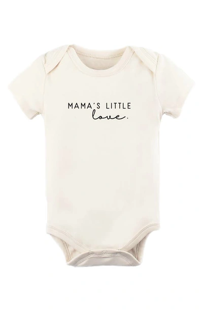 Tenth & Pine Babies' Mama's Little Love Organic Cotton Bodysuit In Natural