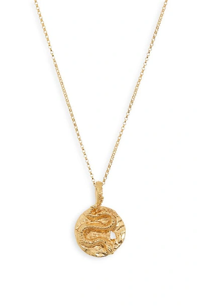 Alighieri The Medusa Medallion Gold-plated Necklace