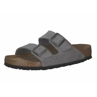 Pre-owned Birkenstock Pantoletten Grau Neu & Ovp 658811