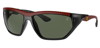 RAY BAN SCUDERIA FERRARI DARK GREEN IRREGULAR UNISEX SUNGLASSES RB8359M F66171 64