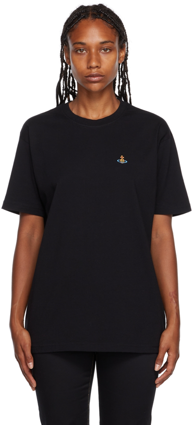 Vivienne Westwood Black Embroidered T-shirt