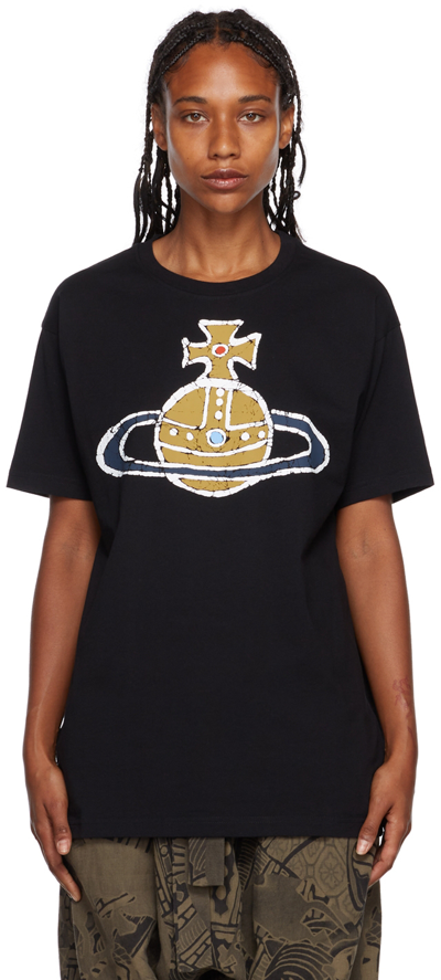 Vivienne Westwood Orb Logo-print T-shirt In Black