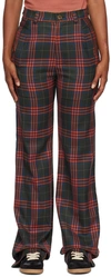 VIVIENNE WESTWOOD GREEN CHECK NEW RAY TROUSERS