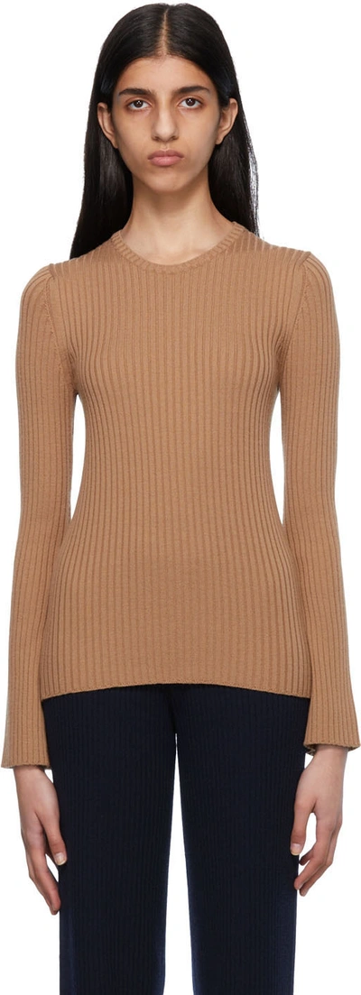 Chloé Brown Ribbed Sweater