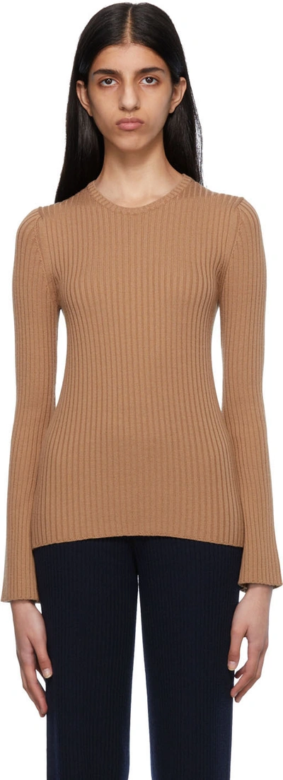 Chloé Brown Ribbed Jumper