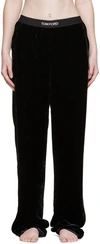 Tom Ford High-waisted Stretch-silk Satin Trousers In Lb999 Black