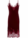 Gold Hawk Red Lace-trim Camisole Dress In Red