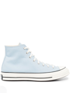 Converse Mens Light Blue Other Materials Sneakers In Blue