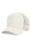 Hvman Mesh Trucket Cap In Cream