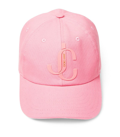 Jimmy Choo Paxy Baseball Cap In Pink