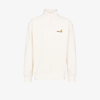 Carhartt Off-white Half Zip American Script Sweatshirt In White