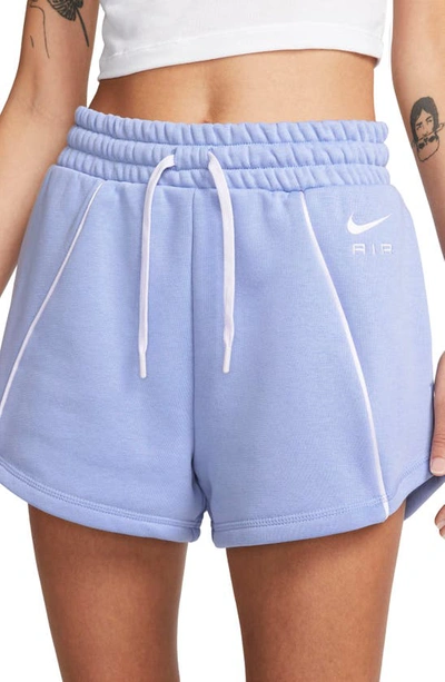 Nike Women's Air High-rise Fleece Shorts (plus Size) In Purple
