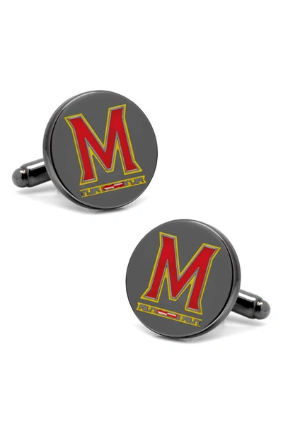 Cufflinks, Inc Ncaa Maryland Terrapins Cuff Links & Tie Bar In Red