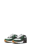 Nike Kids' Air Max 90 Sneaker In Pure Platinum/ Green