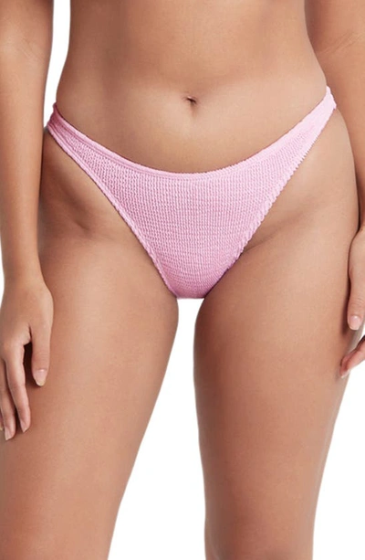 Bound By Bond-eye The Scene Rib Bikini Bottoms In Baby Pink