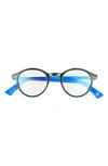 The Book Club So Rando 46mm Blue Light Blocking Reading Glasses In Brown
