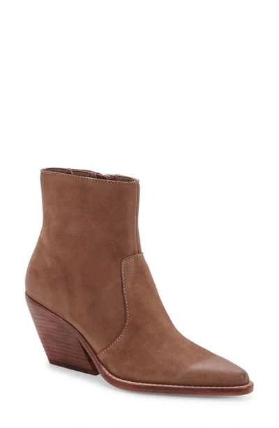 Dolce Vita Volli Pointed Toe Bootie In Brown