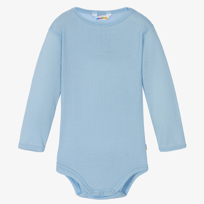 Joha Babies' Blue Thermal Wool Bodyvest
