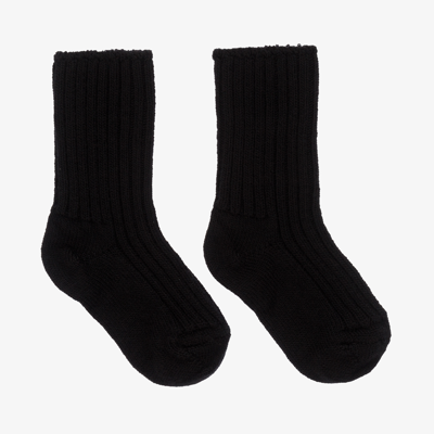 Joha Black Thermal Wool Socks