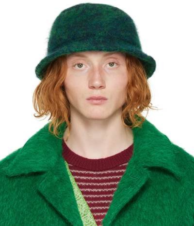 Marni Men's Gazebo Mohair-blend Bucket Hat