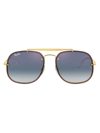 Ray Ban Blaze General Sunglasses In Blue Gradient Mirror