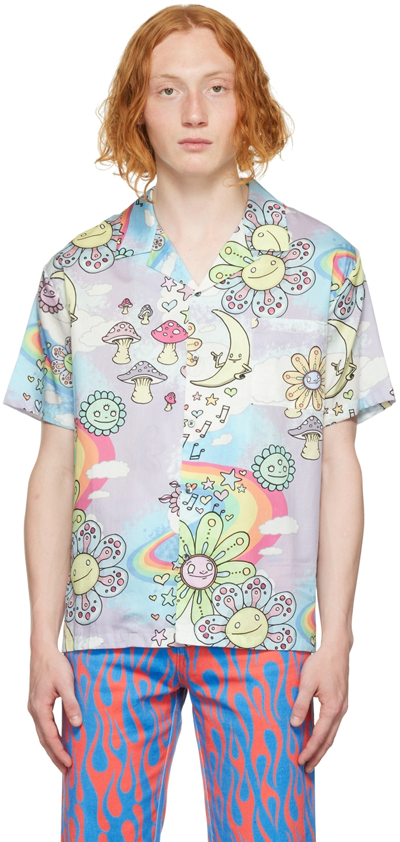 Double Rainbouu Multicolor Tropical Shirt In Rainbouu World (stru