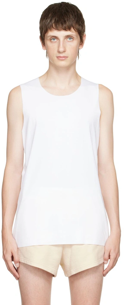Wolford White Pure Tank Top In 1300 White
