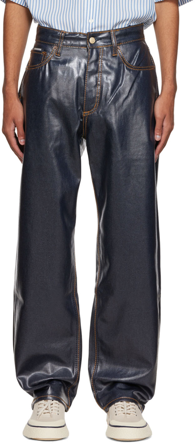 Eytys Ssense Exclusive Blue Benz Jeans In Wet Indigo