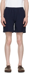 Second / Layer Navy Madero Boxer Shorts In Navy