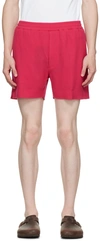 Second / Layer Pink Madero Boxer Shorts In Hot Pink