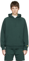 Carhartt Chase Chervil / Gold Hoodie In 0xxxx Juniper / Gold