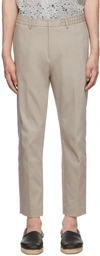 TIGER OF SWEDEN TAUPE TRAVEN TROUSERS
