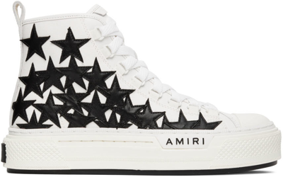 Amiri Men's Stars Court Canvas Appliqu&eacute; High-top Sneakers In White