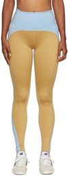 7 Days Active Blue Rivet Sport Leggings In 337 Blue Fog
