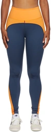 7 Days Active Orange Rivet Sport Leggings