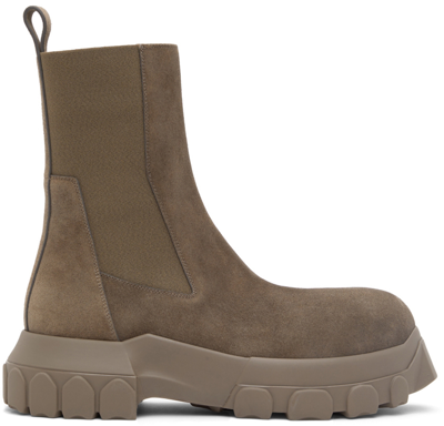 Rick Owens Stroble Beatle Bozo Tractor In Dust Grey