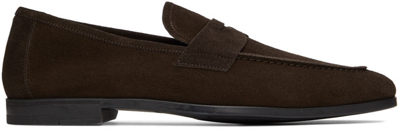 Tom Ford Brown Suede Sean Loafers