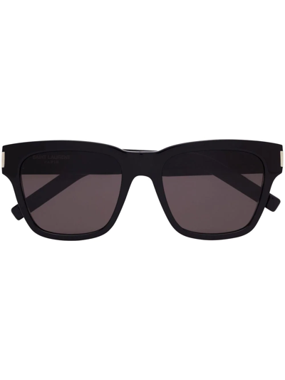 Saint Laurent Rectangle-frame Sunglasses In Black