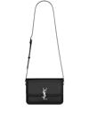 SAINT LAURENT 经典LOGO皮质邮差包