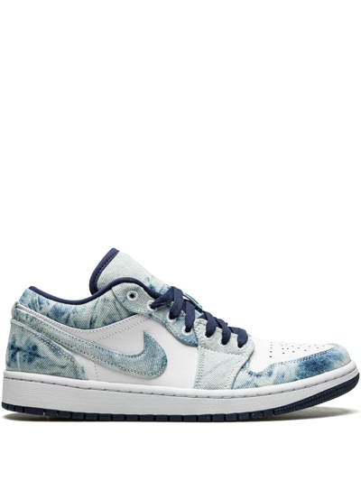 Jordan Air  1 Low Se "washed Denim" Sneakers In White
