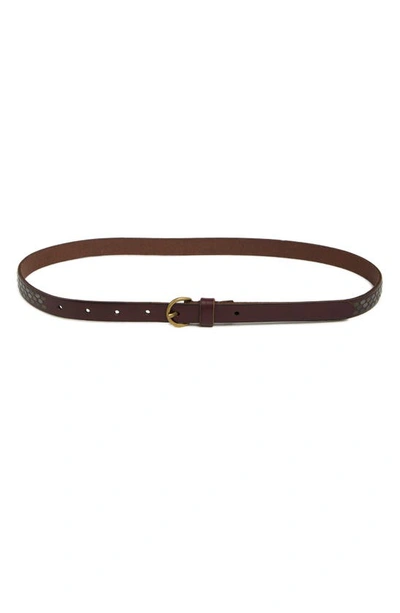 Frye Studded Leather Belt In Brown