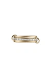 Spinelli Kilcollin Rhea Diamond Stack Ring In 18k Yellow Gold