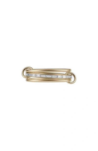 Spinelli Kilcollin Rhea Diamond Stack Ring In 18k Yellow Gold