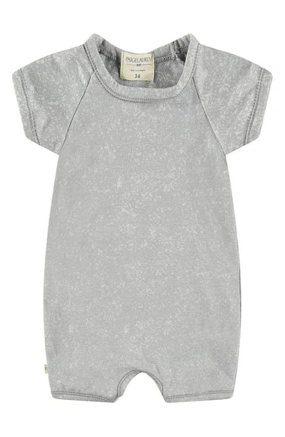 Paigelauren Babies' French Terry Romper In Grey