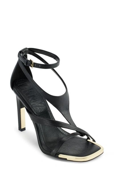 Dkny Audrey Ankle Strap Sandal In Black