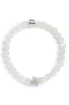 Anzie Bohème Starburst Stone Bead Bracelet In Moonstone